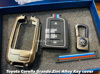 Picture of 3 in 1 Offer - Elantra / Sonata / Sportage / Tucson / Civic / Corolla / MG / Alto / Reborn / Rebirth / Swift Car Remote Key Metal Covers + Push Start Button Cover with Logo + Door Guard