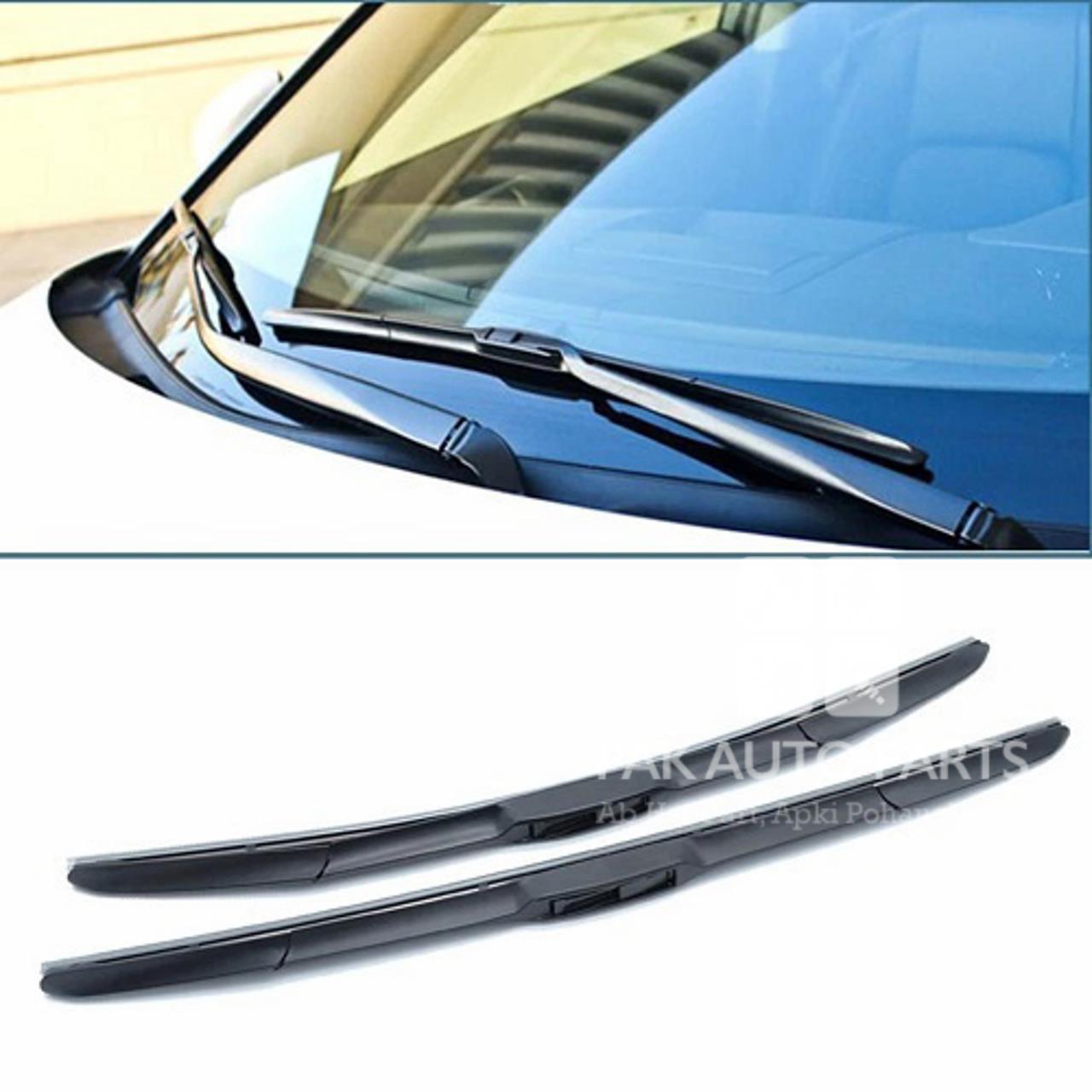 Picture of Changan Karvaan / Karvaan Plus 2015-2023 | Hybrid Wiper Blades | Non-Scratch able | Black Lead Coated Rubber.