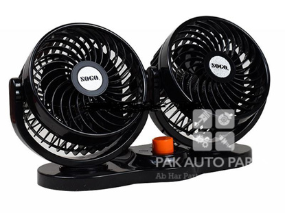 Picture of SOGO Car Fan Dashboard Dual Big Size 360 Degree Rotation 12V
