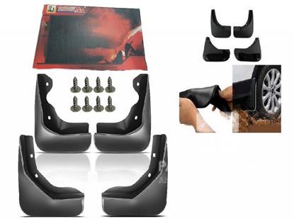 Picture of Modern Mud Flap For Honda City 2009-2021 4 Pcs Set With Screw| Non-Broke able |  Genuine fitting | Premium Quality | Box Packing