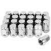 Picture of Stainless Steel Nuts 16 Pcs, Firm Installation Wheel Nut Good Corrosion Resistance (All Corolla, Civic & City Models) Spanner (PANA) Size "19"