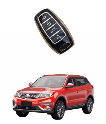 Picture of Proton X70 TPU Key Cover Remote Case Protector, Black n Gold | Model 2020~