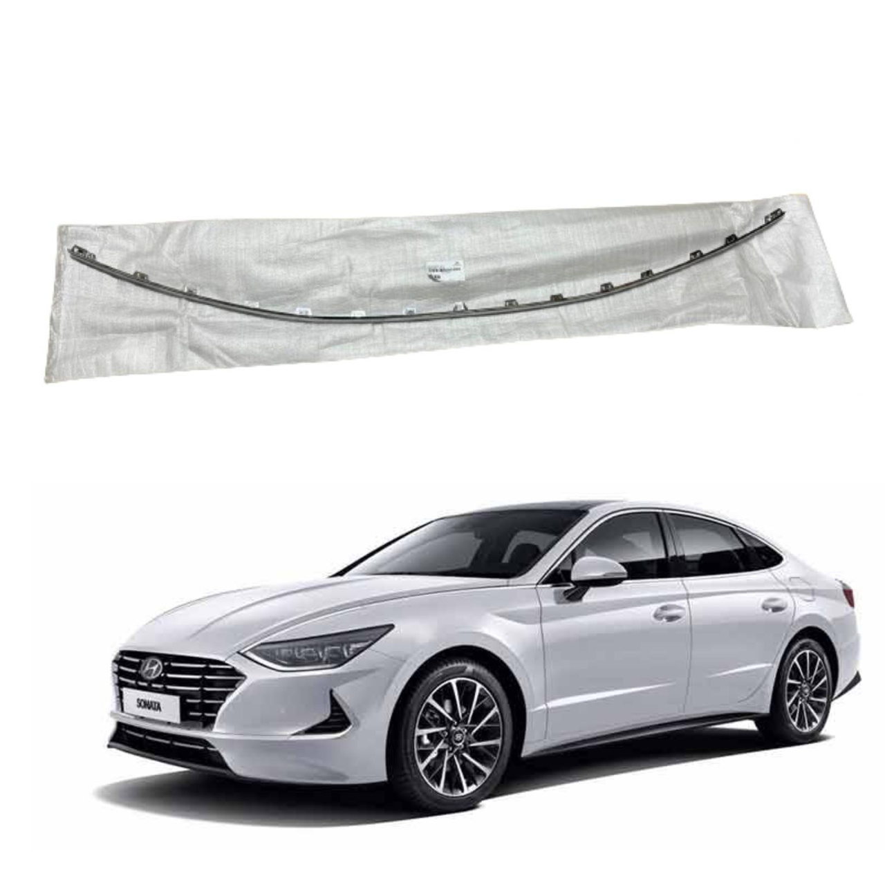 Picture of Hyundai Sonata Rear Back Bumper Chrome