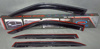 Picture of Daihatsu Coure Window AirPress Door visor Set With Chrome Lining